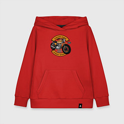 Толстовка детская хлопковая Moto-sport Мотоцикл, цвет: красный