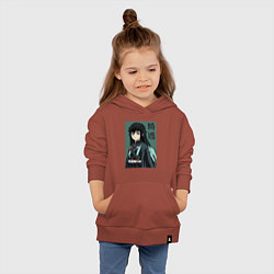 Толстовка детская хлопковая Хашира Тумана Токито, цвет: кирпичный — фото 2