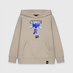 Толстовка детская хлопковая Sonic the Hedgehog 2, цвет: миндальный
