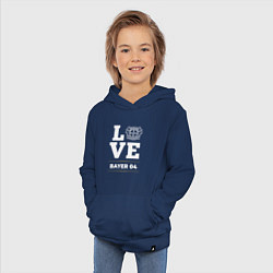 Толстовка детская хлопковая Bayer 04 Love Classic, цвет: тёмно-синий — фото 2