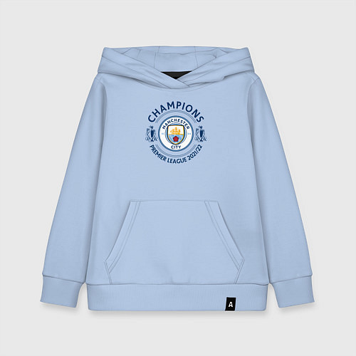 Детская толстовка-худи Manchester City Champions 20212022 / Мягкое небо – фото 1