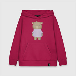 Толстовка детская хлопковая Милый Медвежонок В Кофте, цвет: маджента