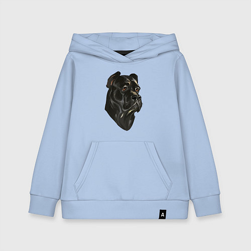 Детская толстовка-худи Портрет Кане-корсо / Мягкое небо – фото 1