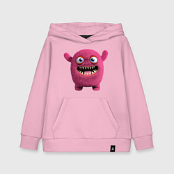 Детская толстовка-худи FLUFFY COLORED MONSTER