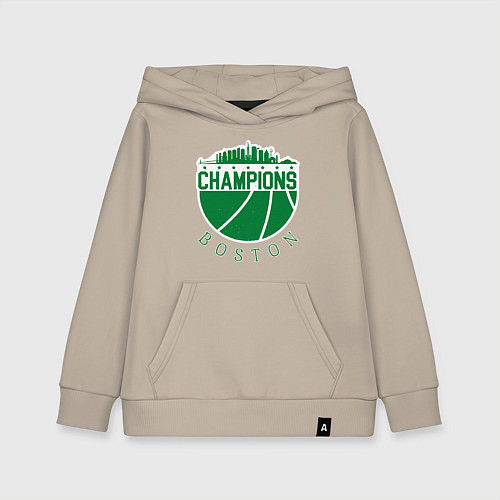 Детская толстовка-худи Champions - Boston / Миндальный – фото 1