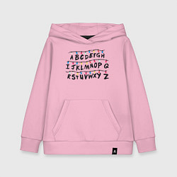 Детская толстовка-худи STRANGER THINGS ALPHABET