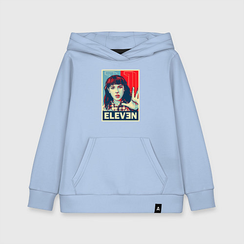 Детская толстовка-худи Stranger Things Eleven / Мягкое небо – фото 1