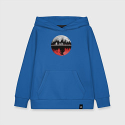 Толстовка детская хлопковая Stranger Things Moon, цвет: синий