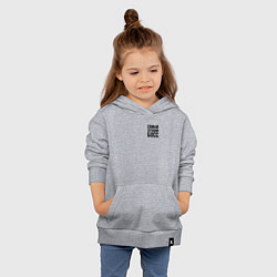 Толстовка детская хлопковая Самый лучший Босс Black, цвет: меланж — фото 2