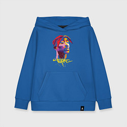 Толстовка детская хлопковая Tupac Color, цвет: синий