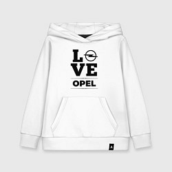 Толстовка детская хлопковая Opel Love Classic, цвет: белый