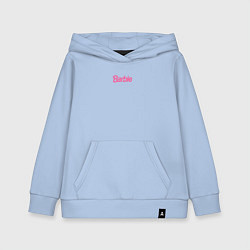 Толстовка детская хлопковая Barbie mini logo, цвет: мягкое небо