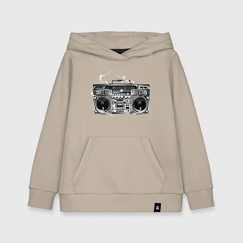 Детская толстовка-худи Wu-Tang Boombox / Миндальный – фото 1