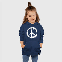 Толстовка детская хлопковая Pacific symbol white, цвет: тёмно-синий — фото 2
