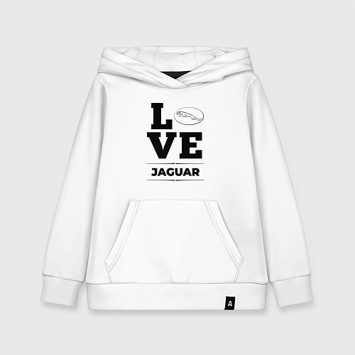 Детская толстовка-худи Jaguar Love Classic / Белый – фото 1