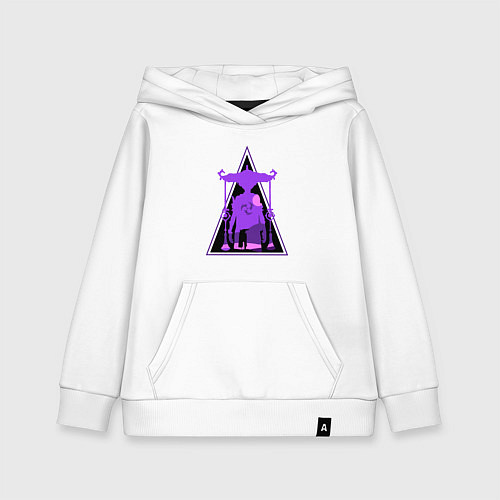 Детская толстовка-худи Геншин Импакт Скарамучча / Белый – фото 1