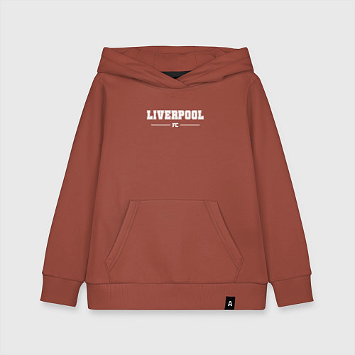 Детская толстовка-худи Liverpool football club классика / Кирпичный – фото 1