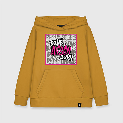 Детская толстовка-худи Arson j-hope BTS / Горчичный – фото 1