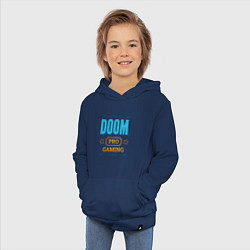 Толстовка детская хлопковая Игра Doom pro gaming, цвет: тёмно-синий — фото 2