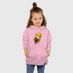 Толстовка детская хлопковая Гомер Симпсон - сюрреализм, цвет: светло-розовый — фото 2