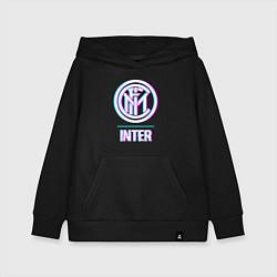 Детская толстовка-худи Inter FC в стиле glitch