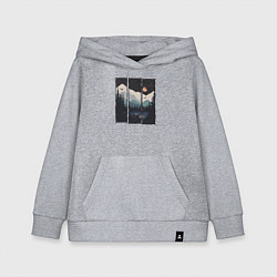 Толстовка детская хлопковая Бездорожье Сибирь, цвет: меланж