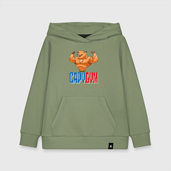 Толстовка детская хлопковая CapyGYM - лучший бодибилдинг, цвет: авокадо