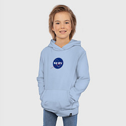 Толстовка детская хлопковая NASA NERV, цвет: мягкое небо — фото 2