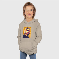 Толстовка детская хлопковая Nirvana - Cobain, цвет: миндальный — фото 2
