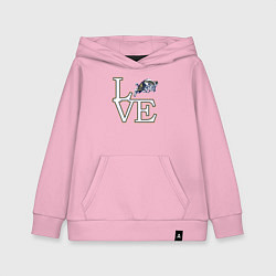 Толстовка детская хлопковая NAVY Love, цвет: светло-розовый