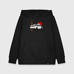 Толстовка детская хлопковая Nissan Silvia S14 Sr20 Japan Car, цвет: черный