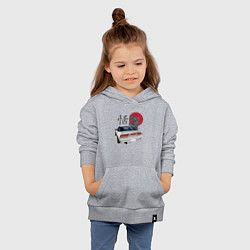 Толстовка детская хлопковая NIssan 180SX Samurai JDM, цвет: меланж — фото 2