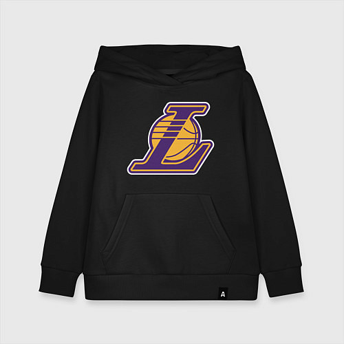 Детская толстовка-худи Los Angeles Lakers NBA logo / Черный – фото 1