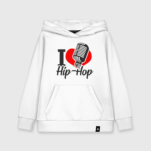 Детская толстовка-худи Love Hip Hop / Белый – фото 1