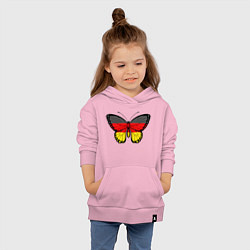 Толстовка детская хлопковая Бабочка - Германия, цвет: светло-розовый — фото 2