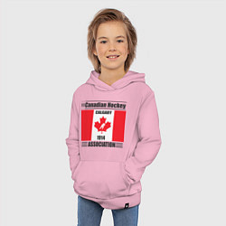 Толстовка детская хлопковая Федерация хоккея Канады, цвет: светло-розовый — фото 2