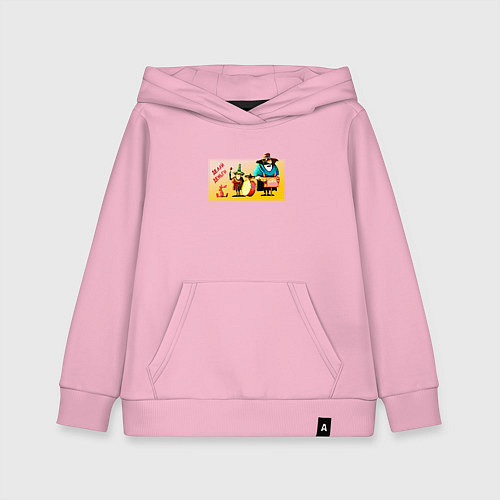 Детская толстовка-худи Делай деньги Остров сокровищ / Светло-розовый – фото 1