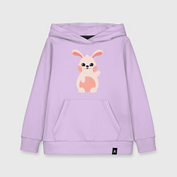 Толстовка детская хлопковая Pink Bunny, цвет: лаванда