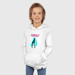 Толстовка детская хлопковая Вокалоид Хацуне Мику, цвет: белый — фото 2
