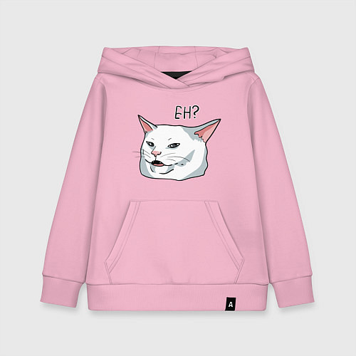 Детская толстовка-худи Eh?! / Светло-розовый – фото 1