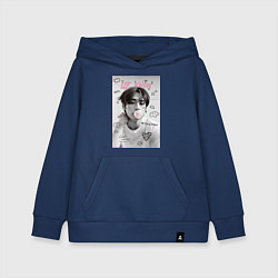 Толстовка детская хлопковая Lee Know Stray Kids, цвет: тёмно-синий