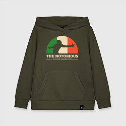 Толстовка детская хлопковая The Notorious, цвет: хаки
