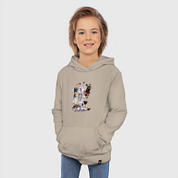Толстовка детская хлопковая Персонажи баскетбол Куроко, цвет: миндальный — фото 2