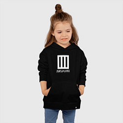 Толстовка детская хлопковая Paramore логотип, цвет: черный — фото 2