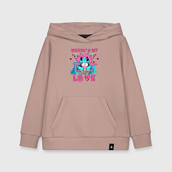 Толстовка детская хлопковая Где ты моя любовь, цвет: пыльно-розовый