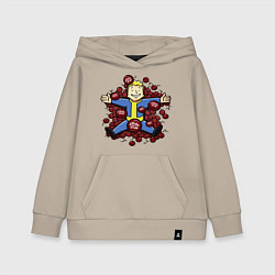 Толстовка детская хлопковая Vault boy caps, цвет: миндальный