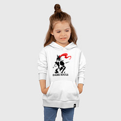 Толстовка детская хлопковая Dark Souls, цвет: белый — фото 2