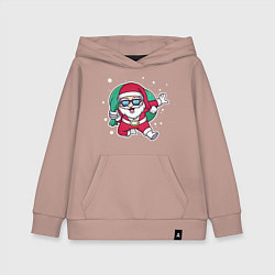 Детская толстовка-худи Snowy Santa