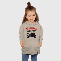 Толстовка детская хлопковая Yamaha - motorsport, цвет: миндальный — фото 2