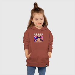 Толстовка детская хлопковая Дзётаро приключения ДжоДжо, цвет: кирпичный — фото 2
